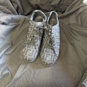 Fendi Black Monogram Athletic Shoes